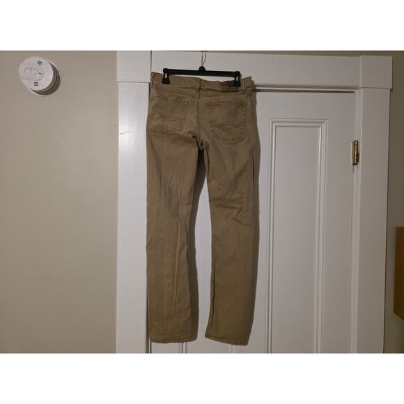 Wrangler Men's Slim Straight Camel Beige Khaki Tan Chino Jeans Size 30 x 32 - Picture 2 of 9